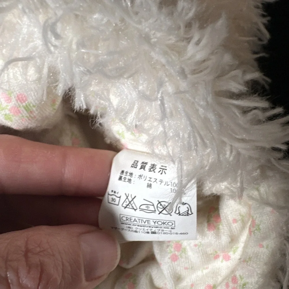 Y2K creative yoko Hooded bunny dog pet‎ clothes costume Size Small White Pink